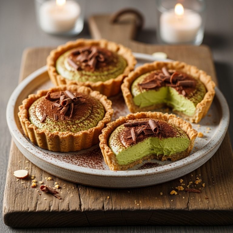Creamy Chocolate Avocado Mousse Tarts with Almond Crust