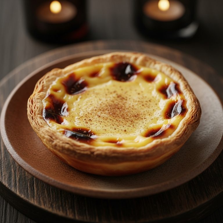 Creamy Portuguese Custard Tart (Pastel de Nata) with Cinnamon Sugar