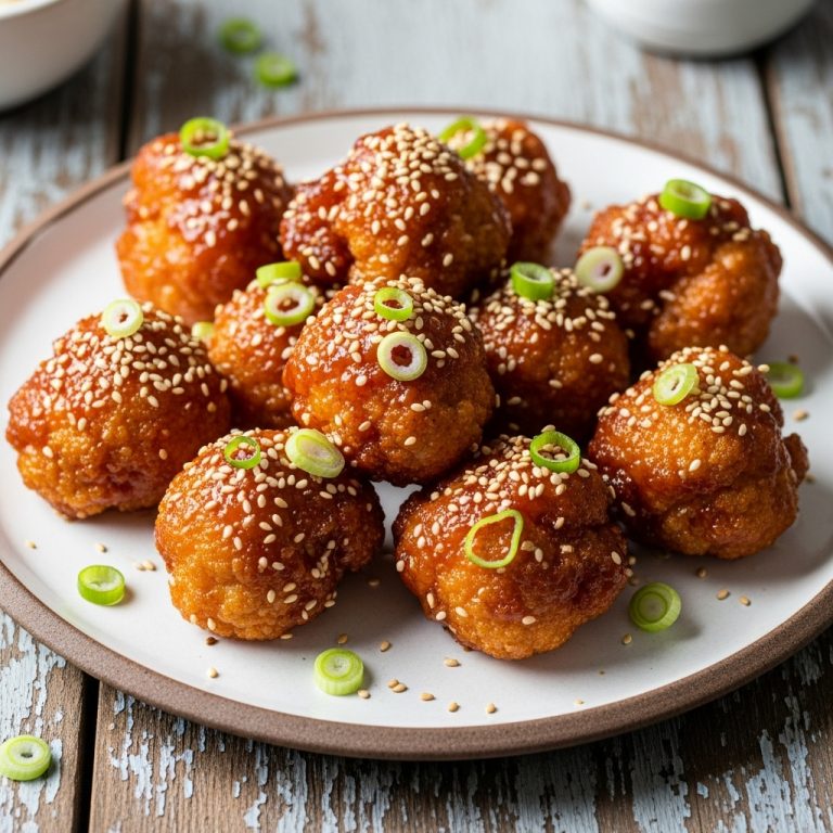 Crispy Korean BBQ Cauliflower Bites