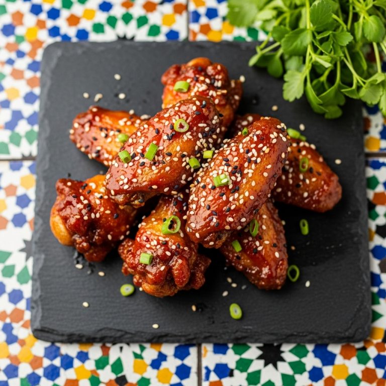 Crispy Korean BBQ Chicken Wings