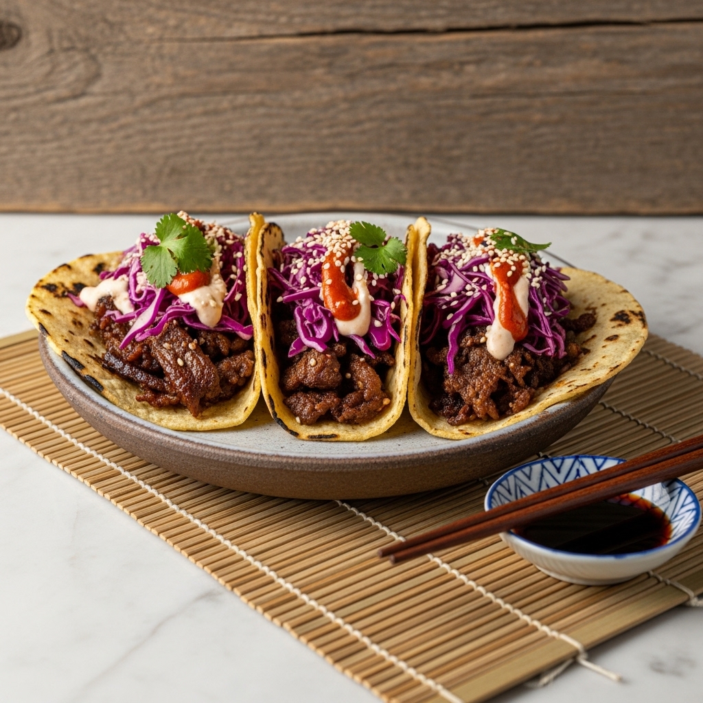 Crispy Korean BBQ Street Tacos