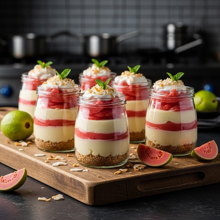 Cuban-Inspired Keto Guava Cheesecake Parfaits