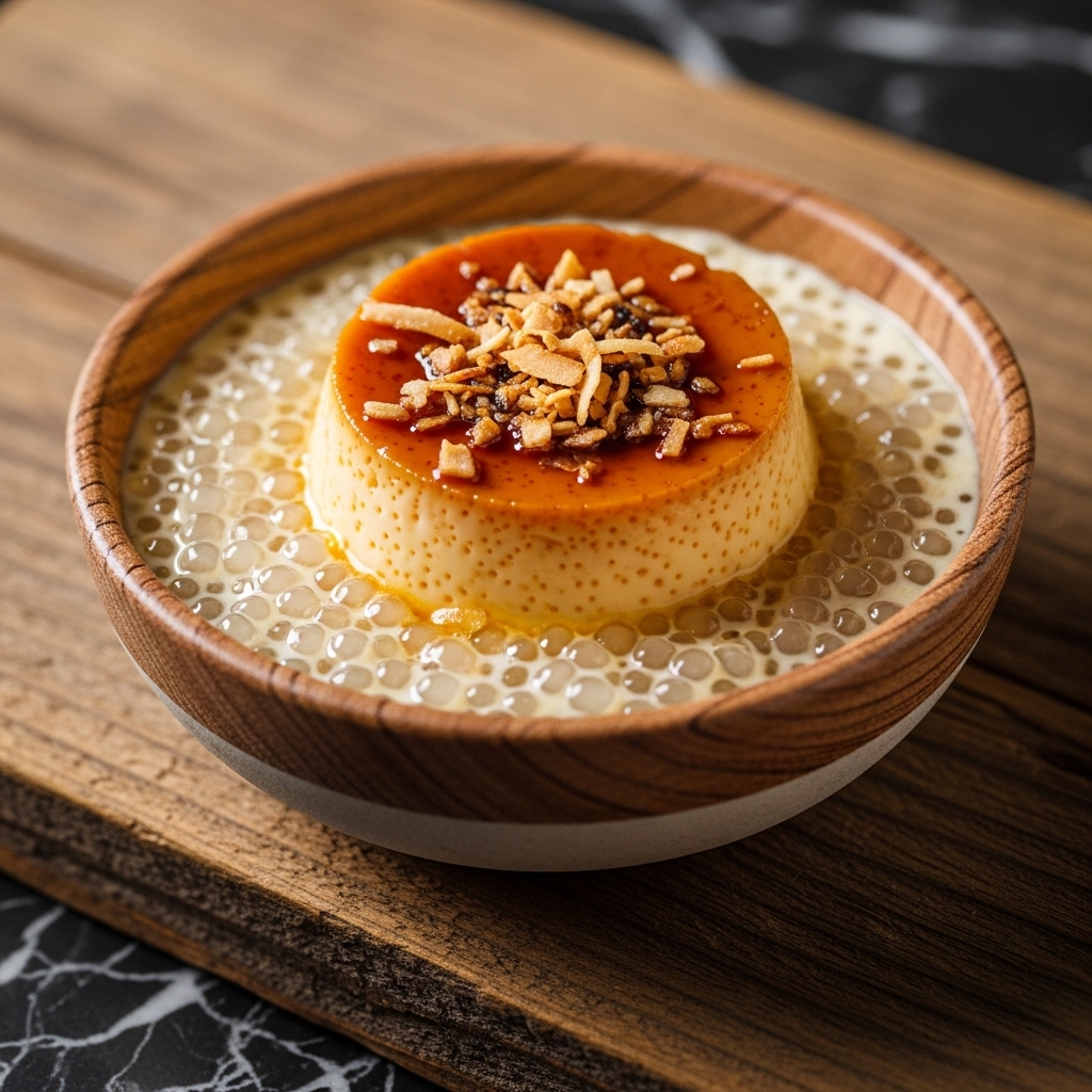 “Decadent Coconut Custard Tapioca Pudding – A Keto Vietnamese Dessert Experience”