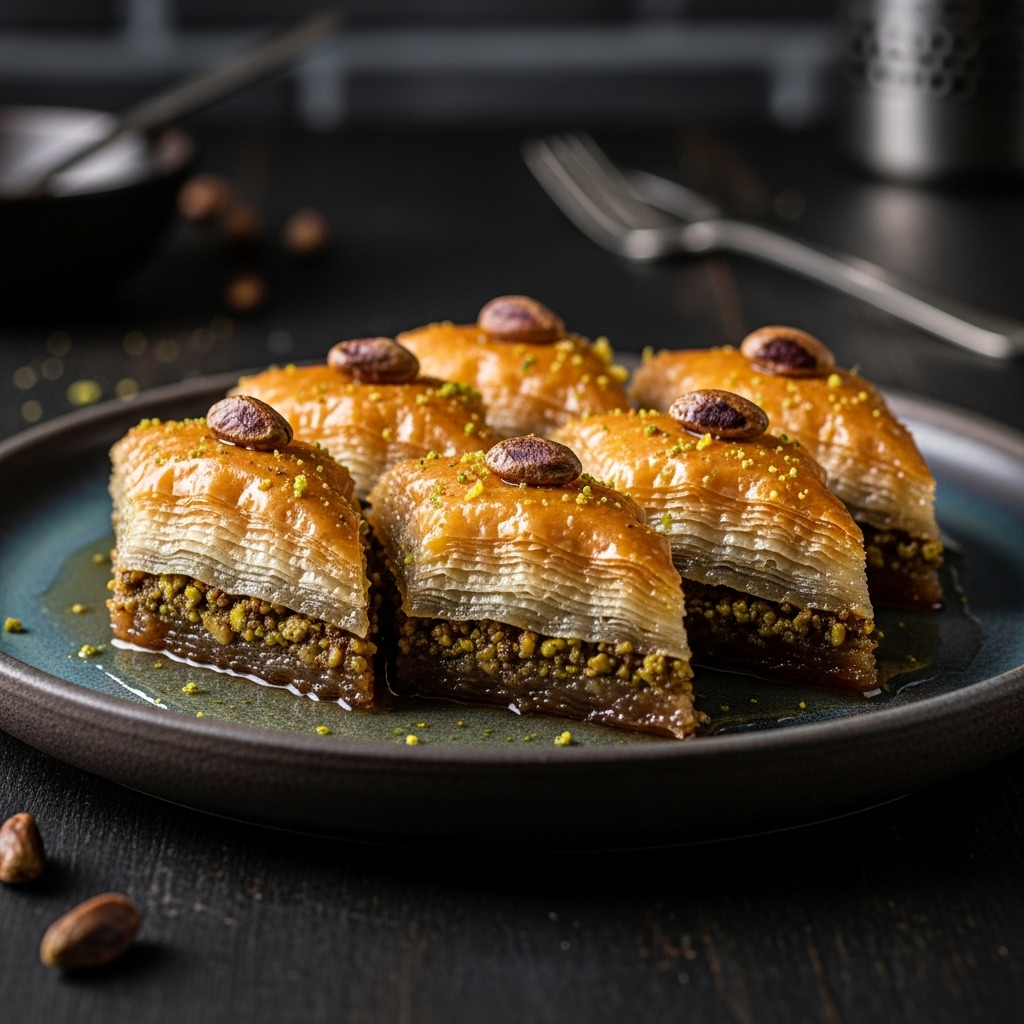 “Decadent Turkish Baklava Delight – A Vegetarian Culinary Masterpiece”