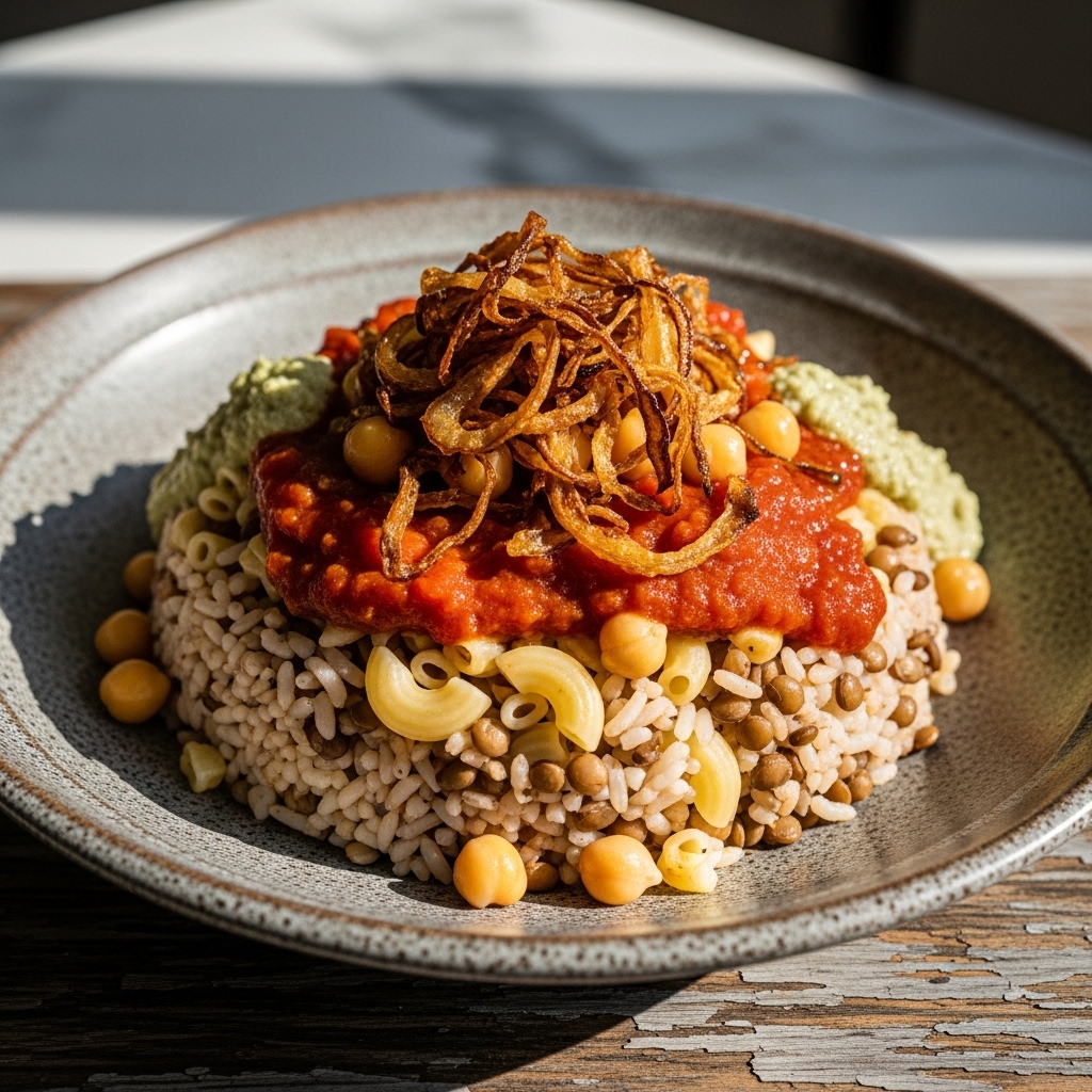 Delectable Egyptian Vegetarian Kushari: A Flavorful Twist on a Classic