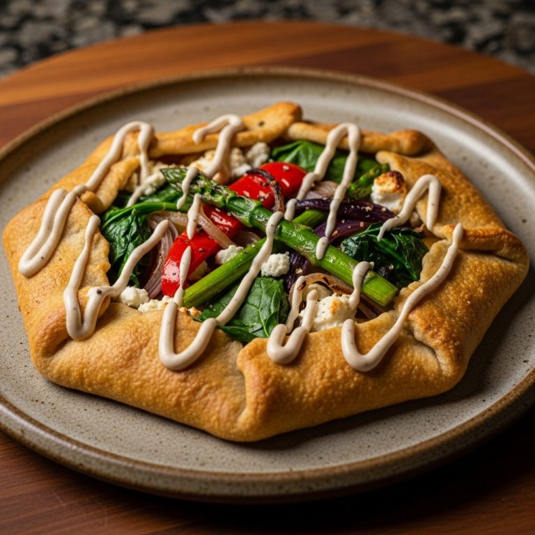 Delectable French Vegetarian Brunch Galette with Truffle Aioli