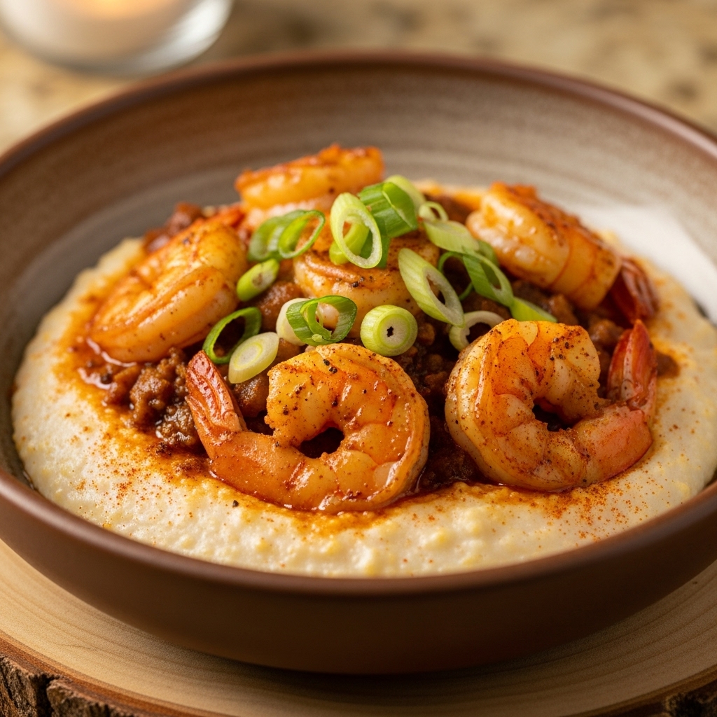 Delectable Gluten-Free Cajun Shrimp and Grits Brunch
