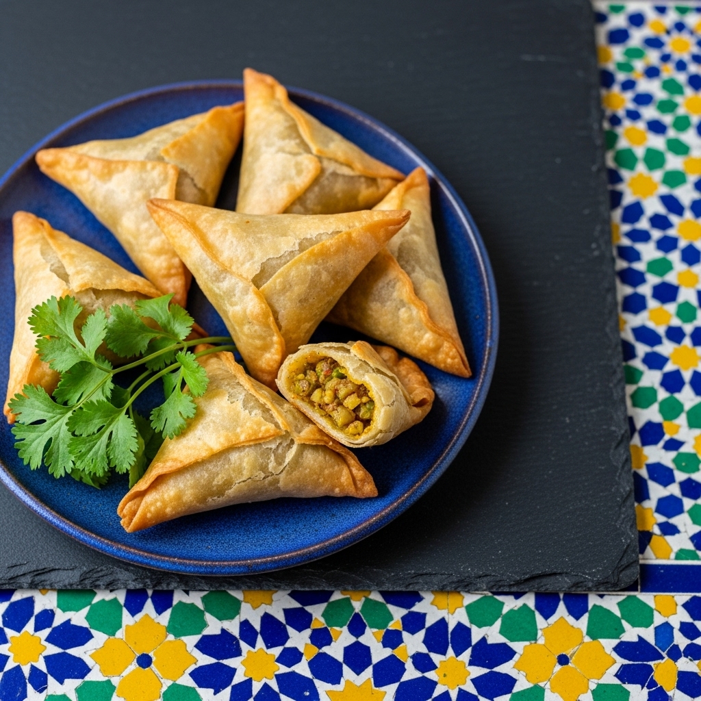 Delectable Gluten-Free Indian Snack: Spicy Vegetarian Samosas