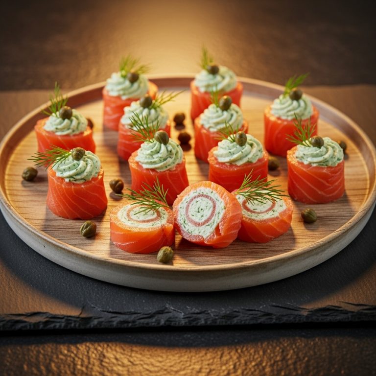 Delectable Gluten-Free Irish Smoked Salmon Bites with Herb Cream Cheese
