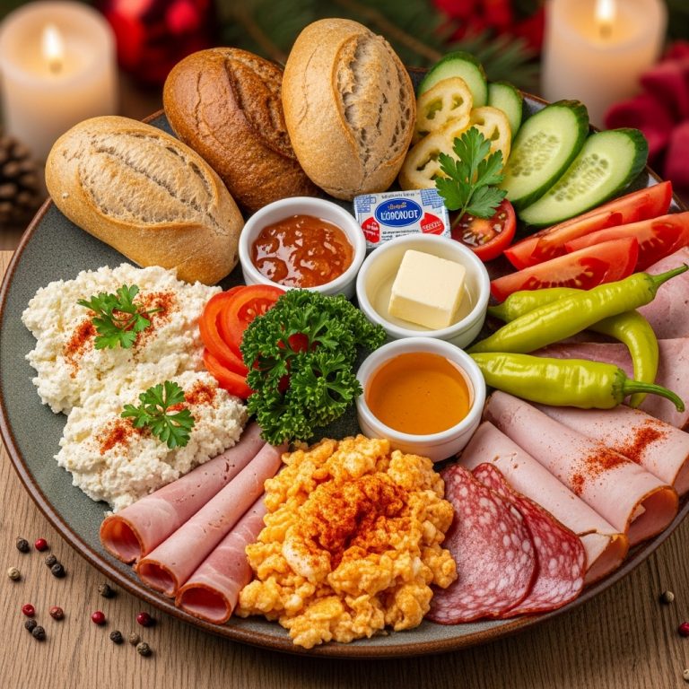 Delectable Hungarian Breakfast Feast: A Symphony of Flavors and Textures