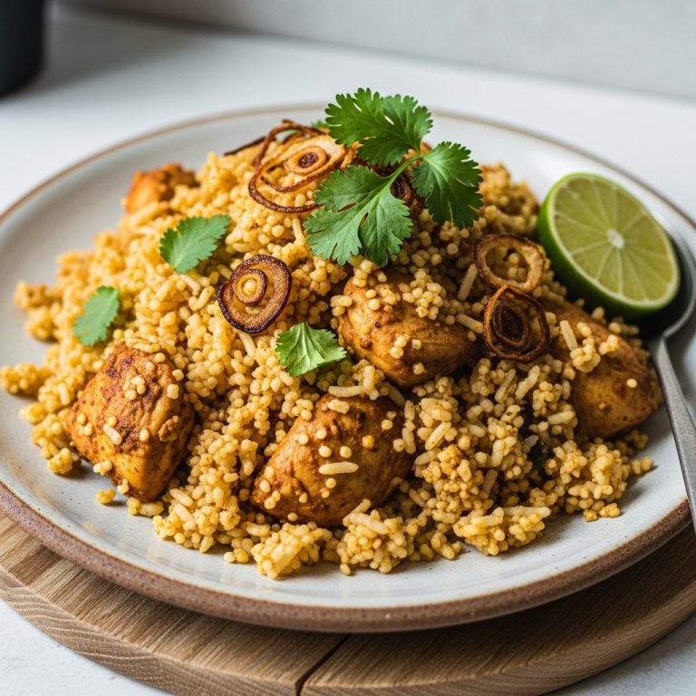 Delectable Keto Pakistani Chicken Biryani with Cauliflower Rice