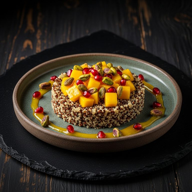 Delectable Lebanese Mango and Quinoa Delight: A Vegetarian and Gluten-Free Treat!