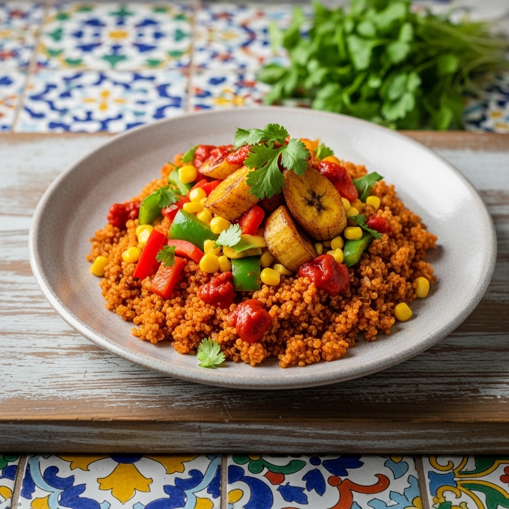 Delectable Nigerian Vegan Jollof Quinoa Bowl – A Flavorful Brunch Experience