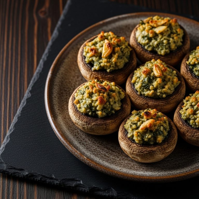 Delectable Paleo-Friendly French Snack: Garlic Herb Stuffed Mushrooms