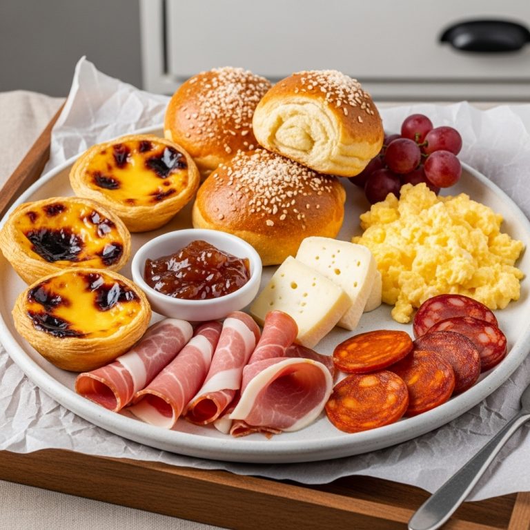 Delectable Portuguese Breakfast Platter