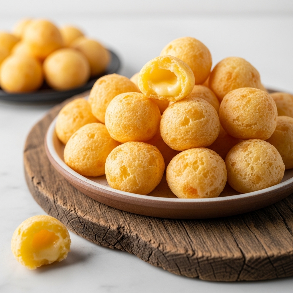 Delectable Portuguese Gluten-Free Cheese Puff Bites – A Mouthwatering Cinematic Snack
