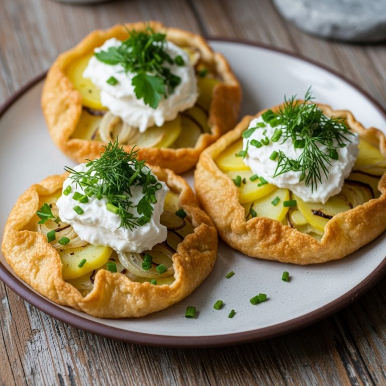 Delectable Russian Brunch Vegetarian Galettes with Whipped Feta and Aromatic Herbs