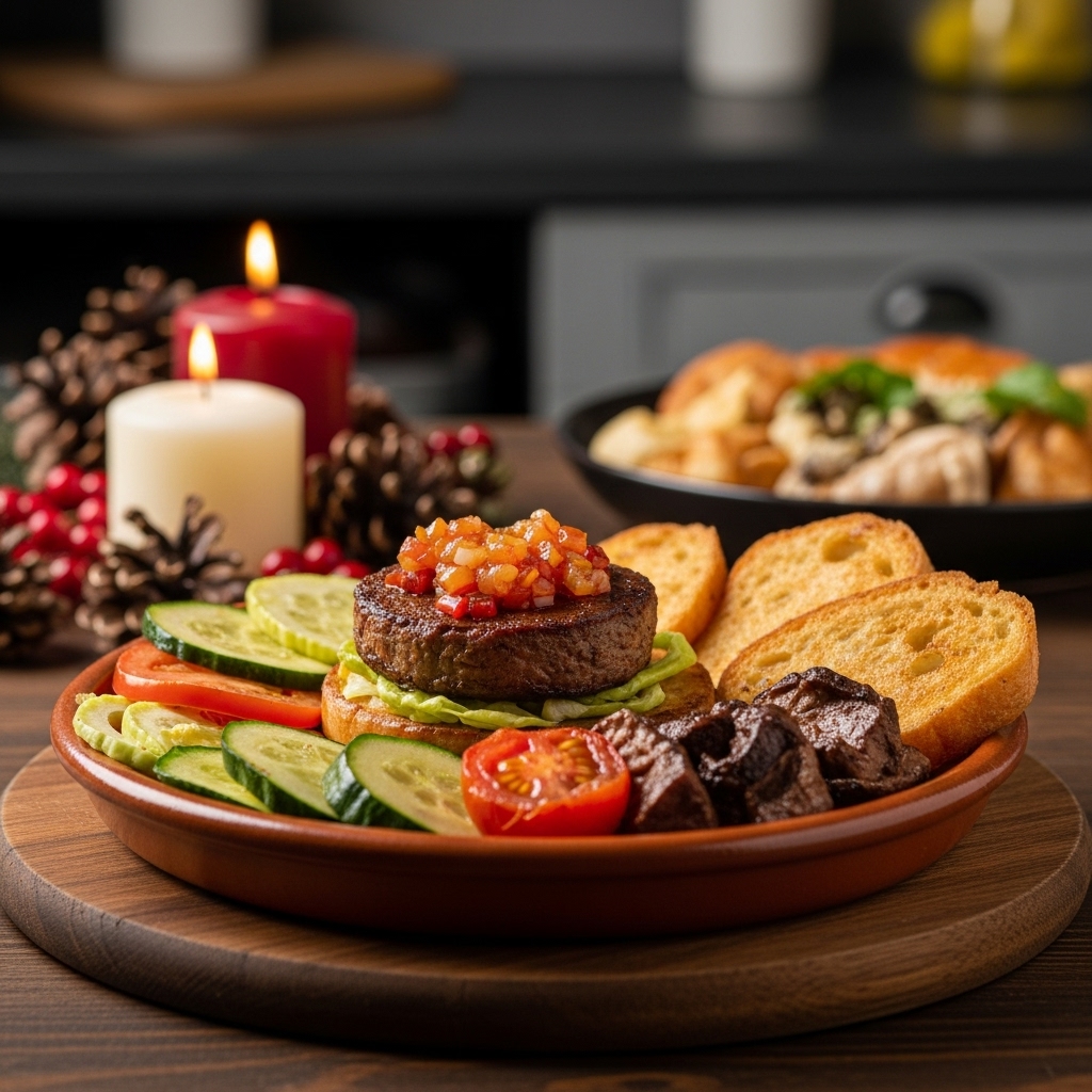 Delectable Spanish Vegetarian Breakfast Platter: A Sensory Feast for the Eyes and Palate!