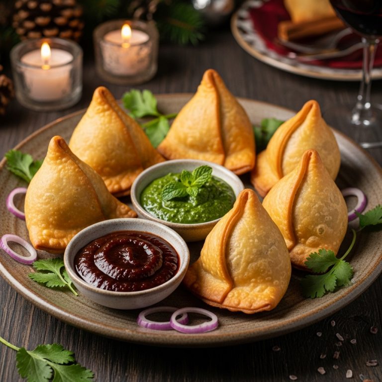 Delectable Vegetarian Samosas: A Mouthwatering Indian Snack for All to Enjoy!