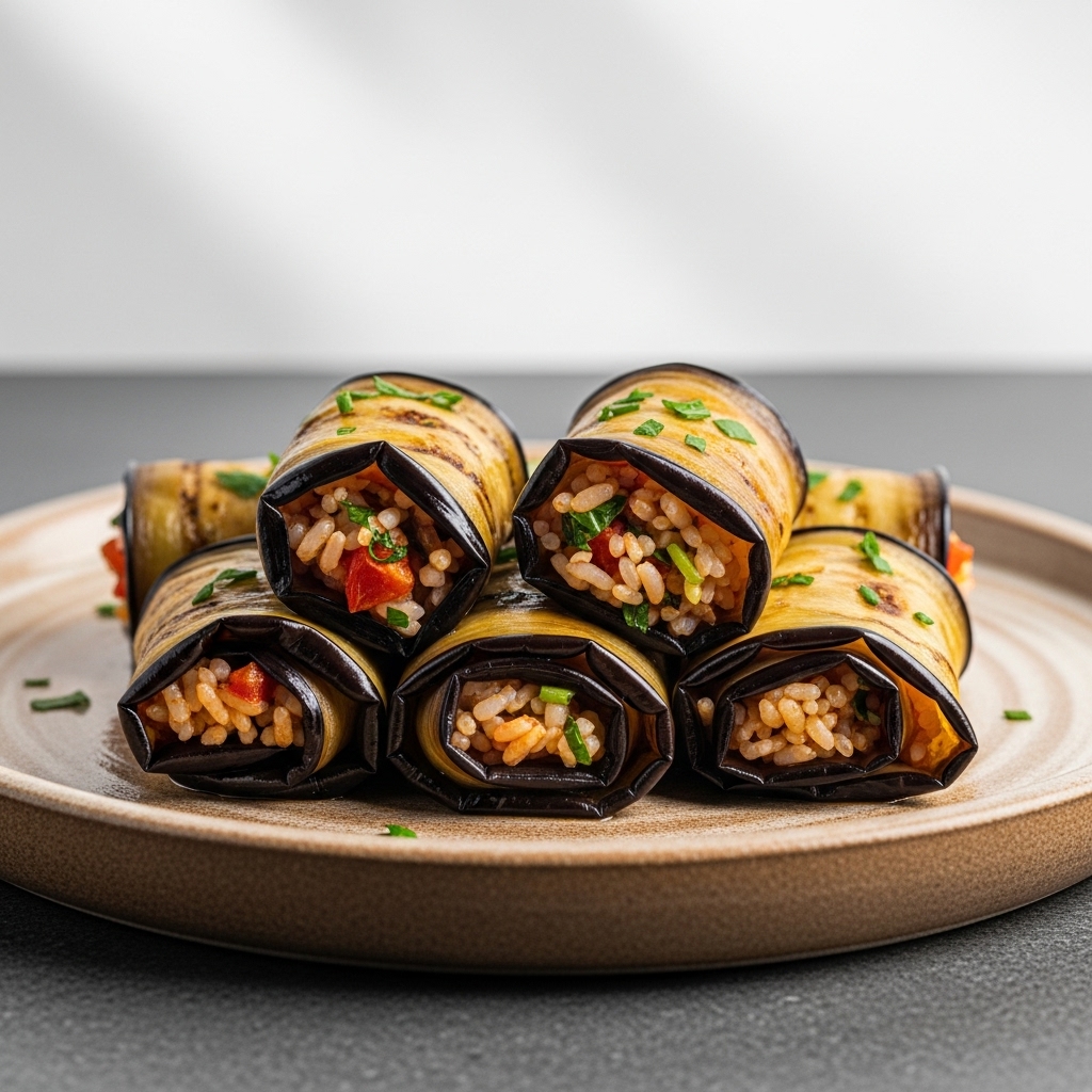 Delectable Vegetarian Stuffed Eggplant Rolls – A Turkish Delight
