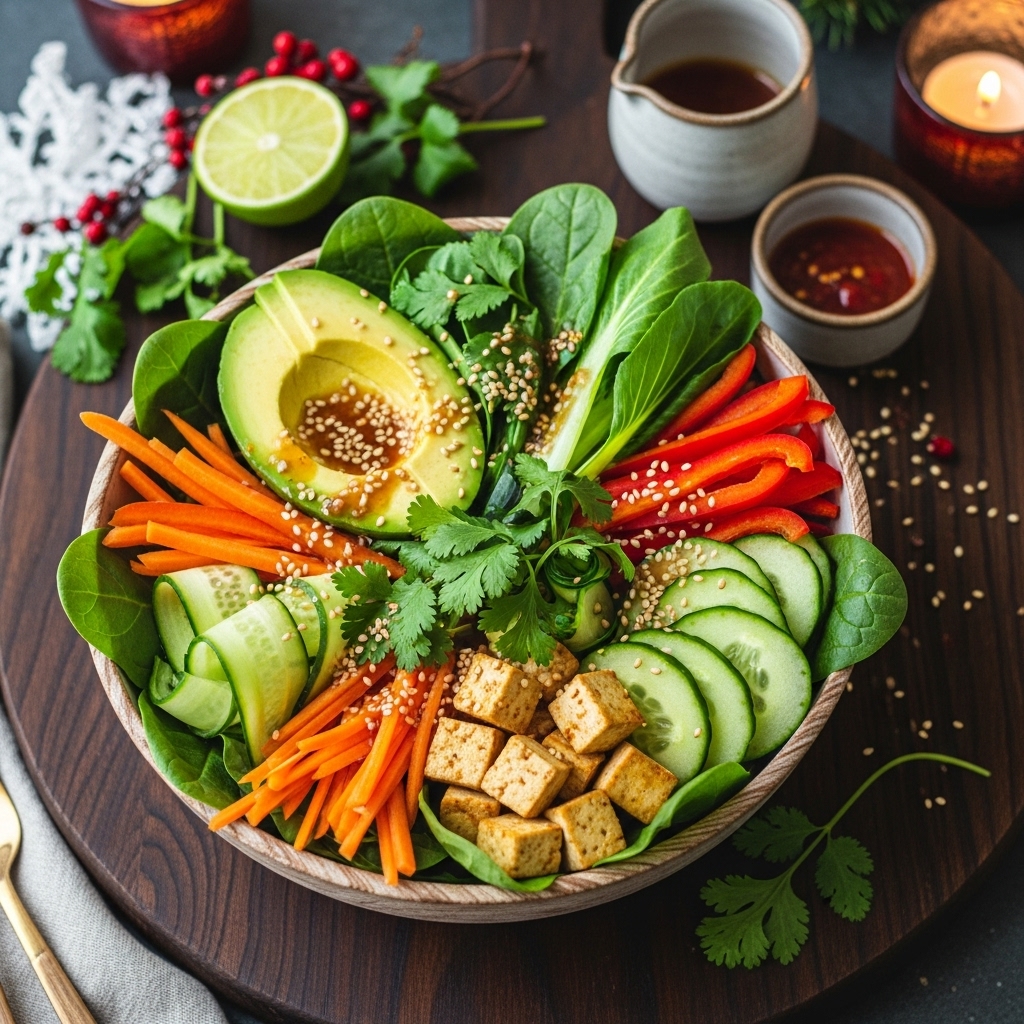 “Delectable Veggie Vietnamese Brunch Bowl: A Sensory Feast for Vegetarians”