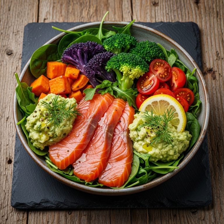 “Deliciously Indulgent Nordic Cured Salmon Lunch Bowls for Paleo Diet Enthusiasts”
