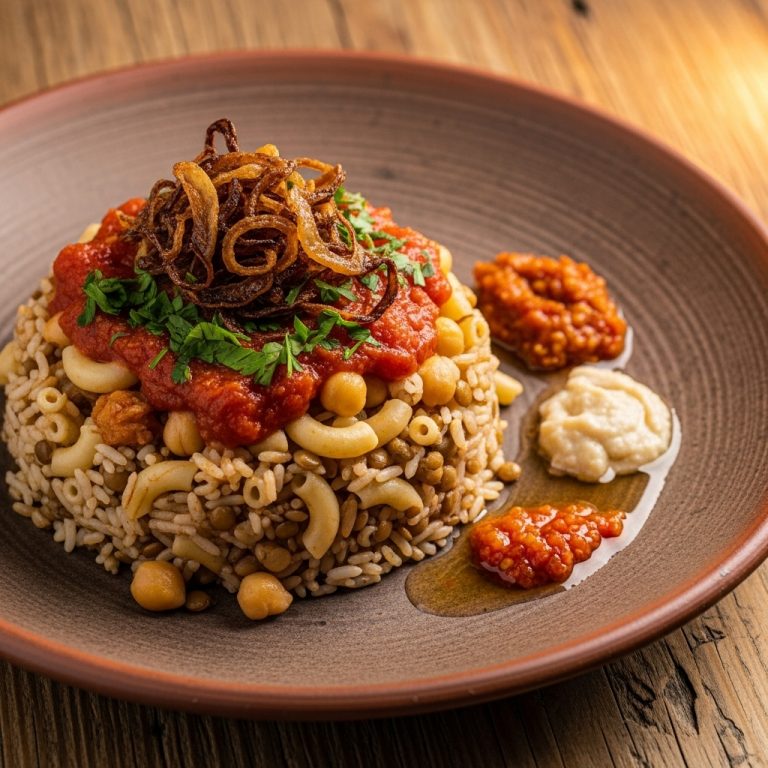 Delightful Egyptian Vegan Kushari: A Taste of the Pharaohs