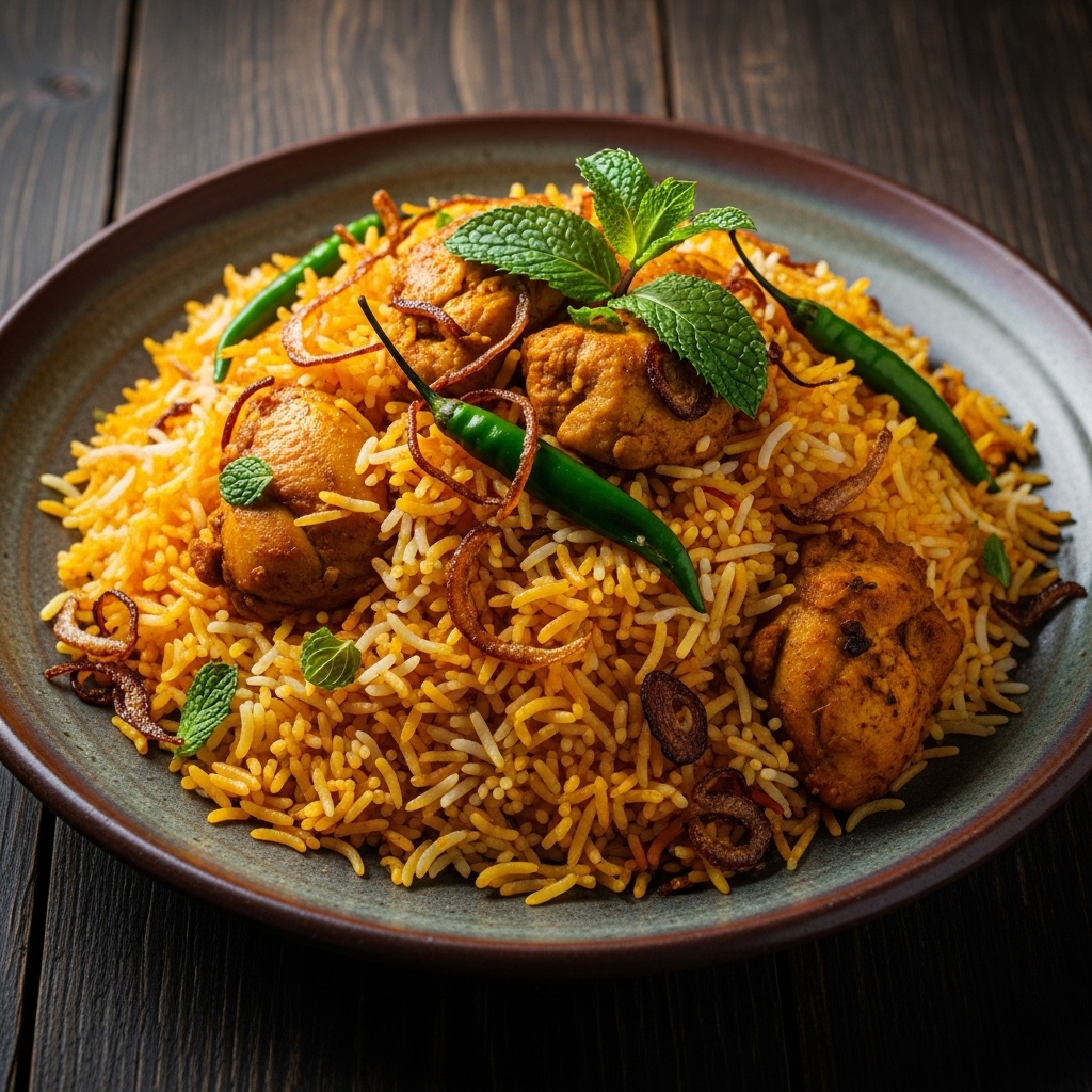 “Delightful Pakistani Chicken Biryani: An Aromatic Sensation for Your Taste Buds”
