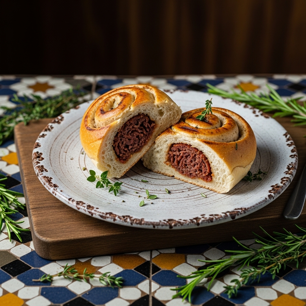 Delightful South African Biltong-Stuffed Boerewors Rolls