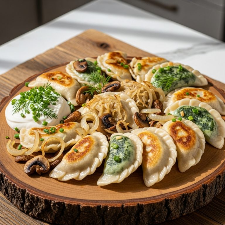 Delightful Vegan Pierogi Platter: A Taste of Authentic Polish Cuisine