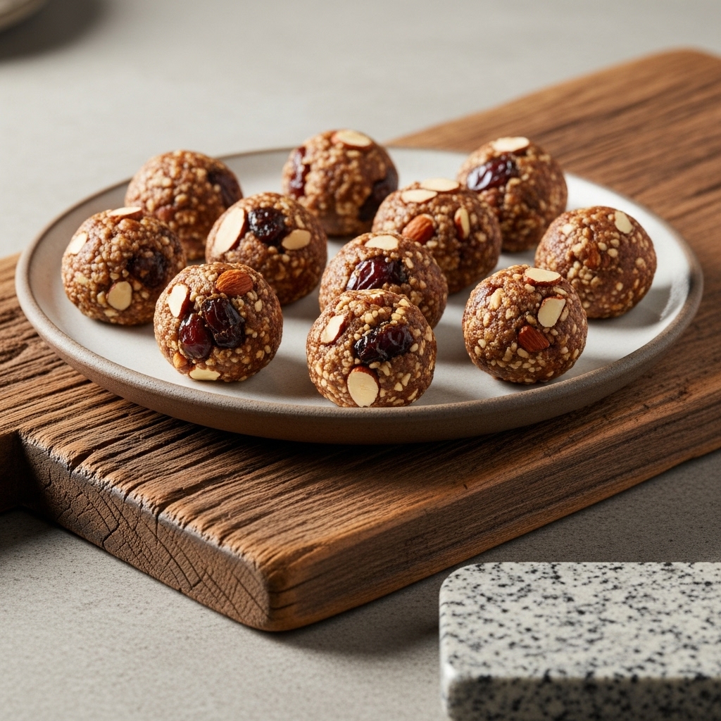Divine Almond-Date Energy Bites