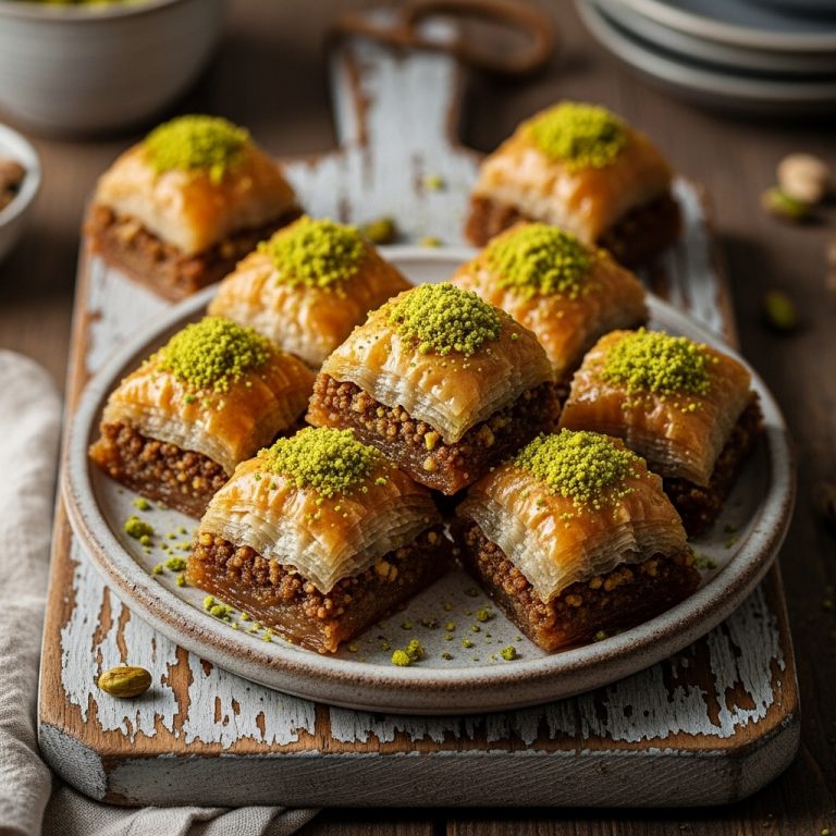 Divine Greek Vegan Baklava Bites with Pistachio Crumble: A Decadent Fusion Dessert