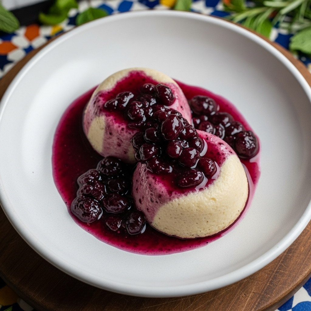 “Divine Vegan Fufu Cakes with Baobab Berry Compote – A Heavenly Ghanaian Dessert Experience!”