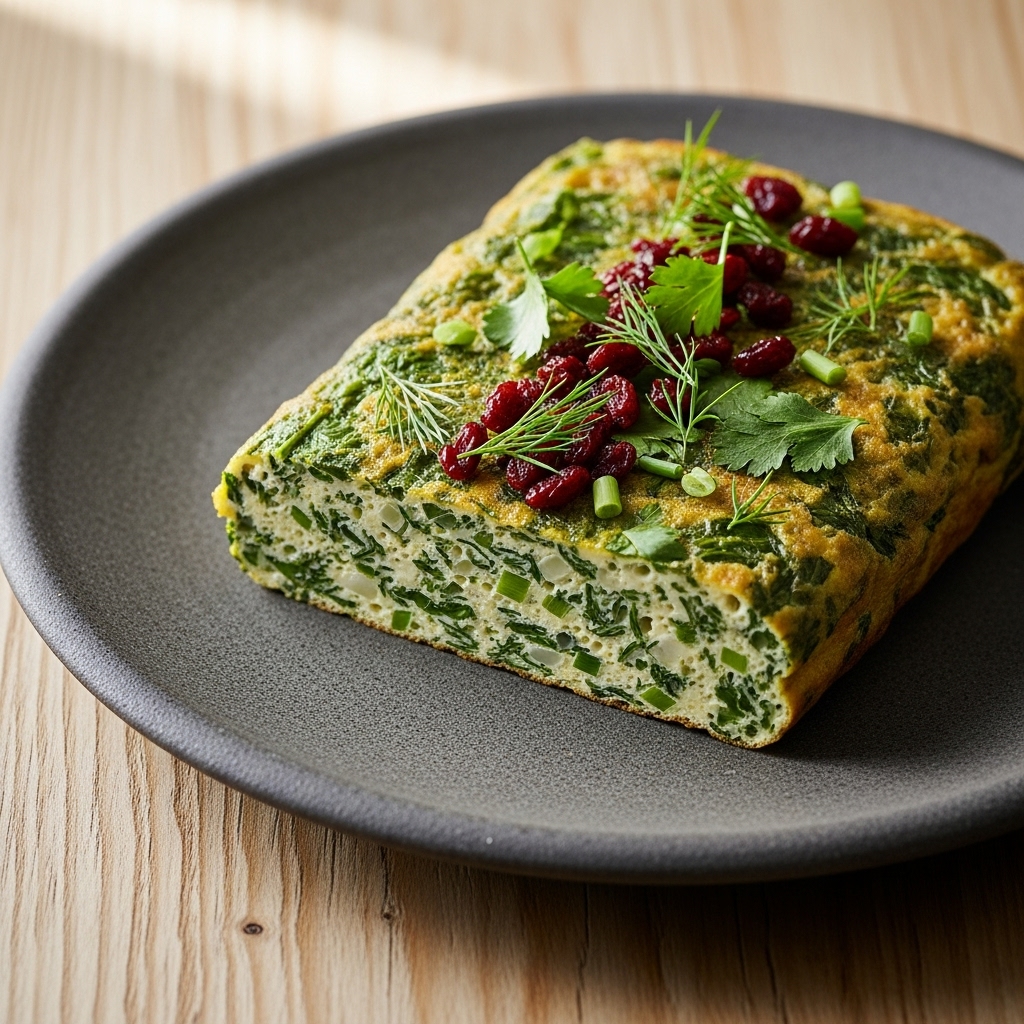 Easy & Delicious Persian Snack: Gluten-Free Kuku Sabzi (Herb Omelette)