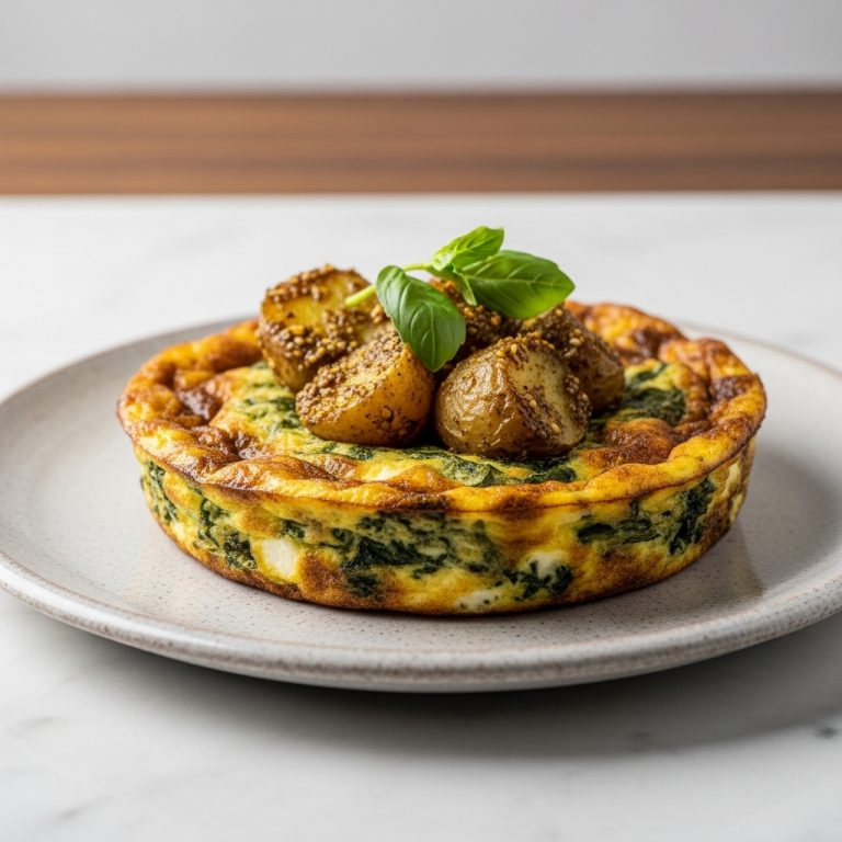 Egyptian Feta Cheese and Herb Frittata with Za’atar-Spiced Potatoes (Gluten-Free)