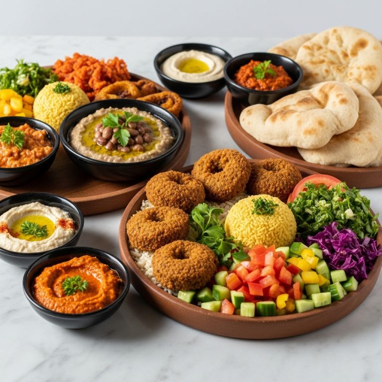 Elegant Egyptian Vegan Breakfast: A Symphony of Textures and Flavors