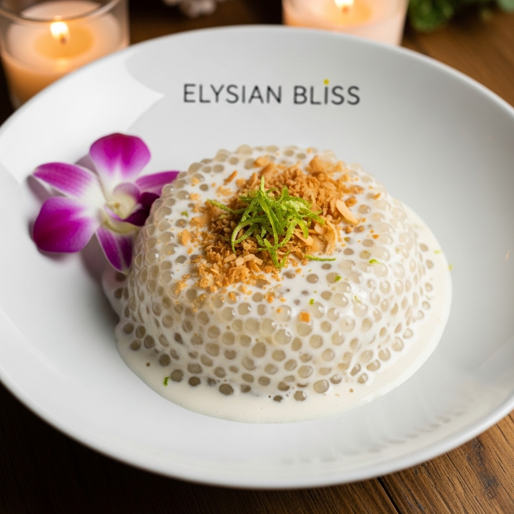 Elysian Bliss: A Keto Thai Coconut Tapioca Pudding