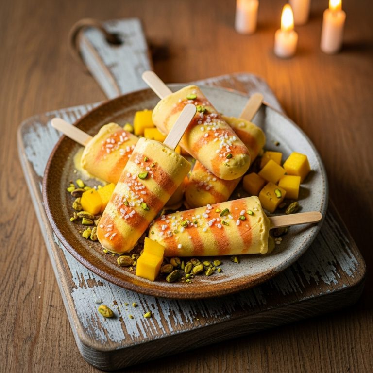Enchanted Mango Kulfi Popsicles