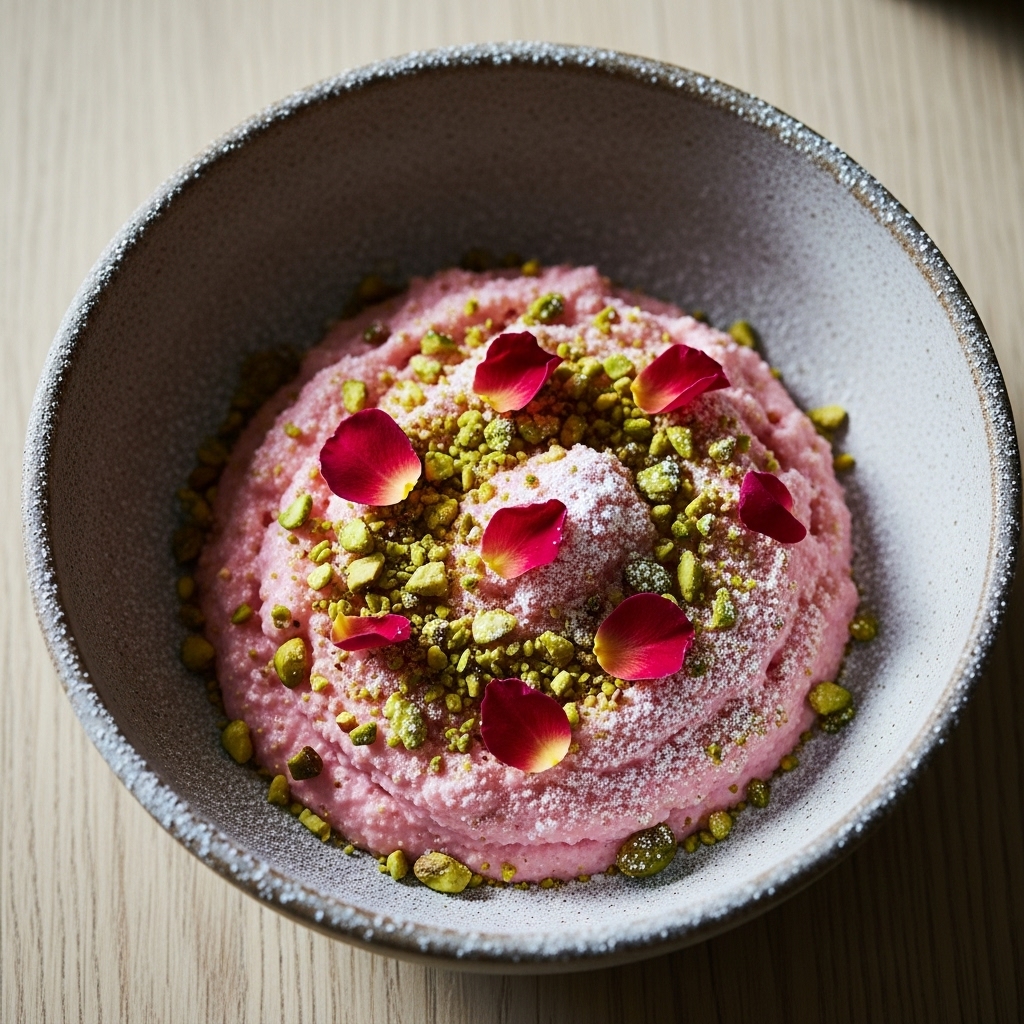 Enchanted Rosewater Semolina Pudding