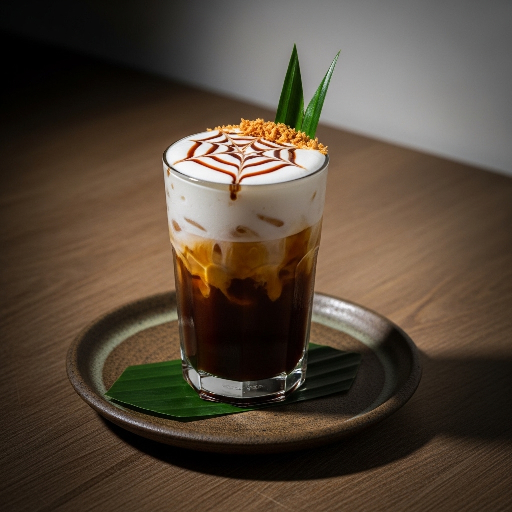 Enchanted Thai Iced Coffee with Coconut Cream