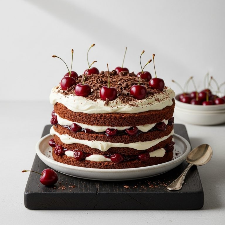 Enchanting Black Forest Trifle with Gluten-Free Chocolate Sponge