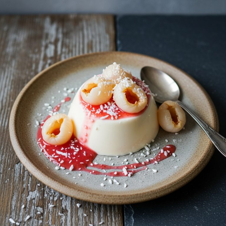 Enchanting Lychee-Coconut Panna Cotta