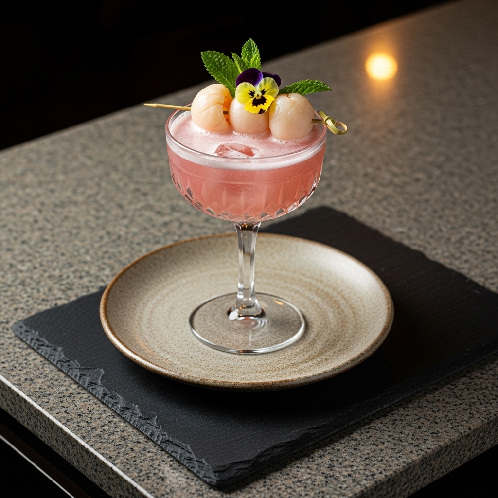 Enchanting Lychee Mocktail