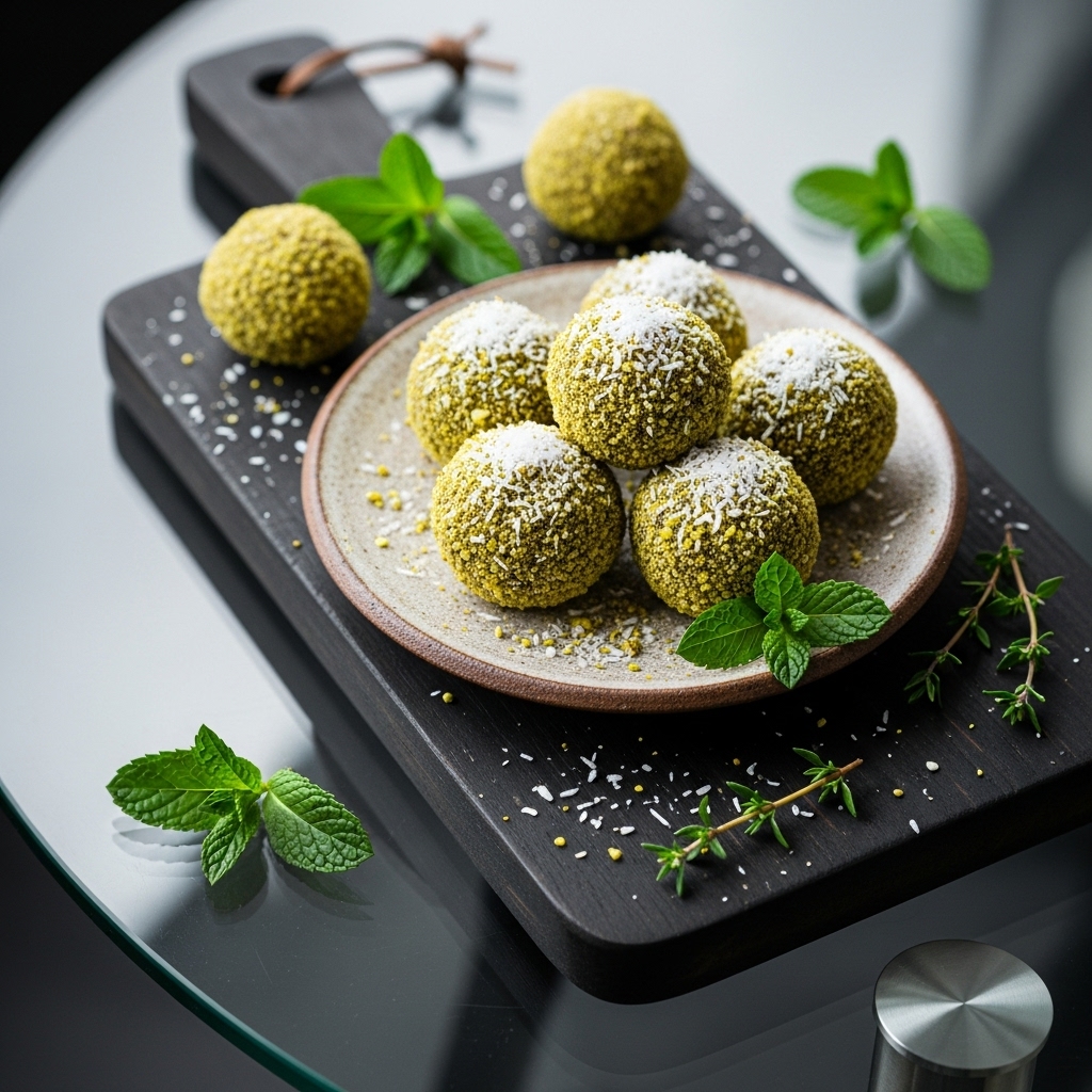 Enchanting Pistachio Coconut Truffles