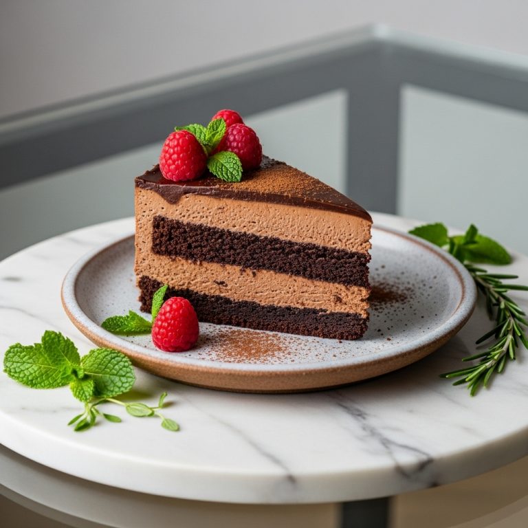 Enchanting Vegan Chocolate Mousse Torte