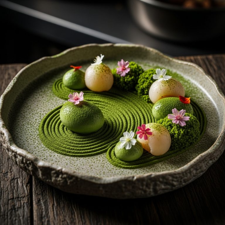 Enchanting Zen Gardens: A Vegan Matcha and Lychee Delight