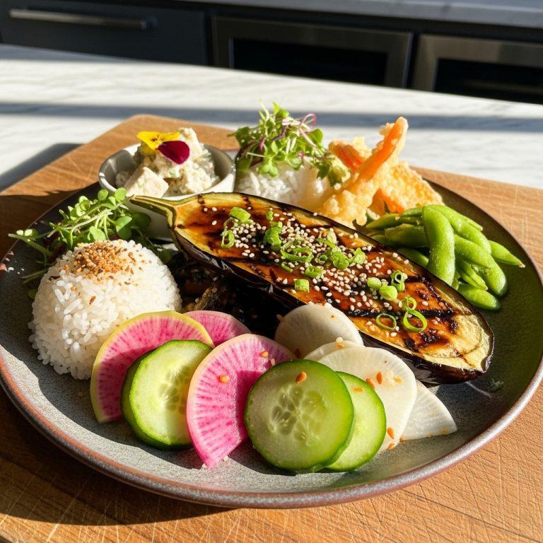 “Energize Your Day: A Rejuvenating Japanese Vegetarian Dinner”