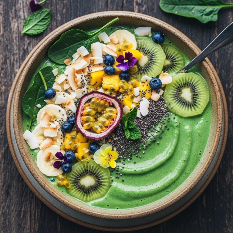 Energizing Aussie Green Smoothie Bowl