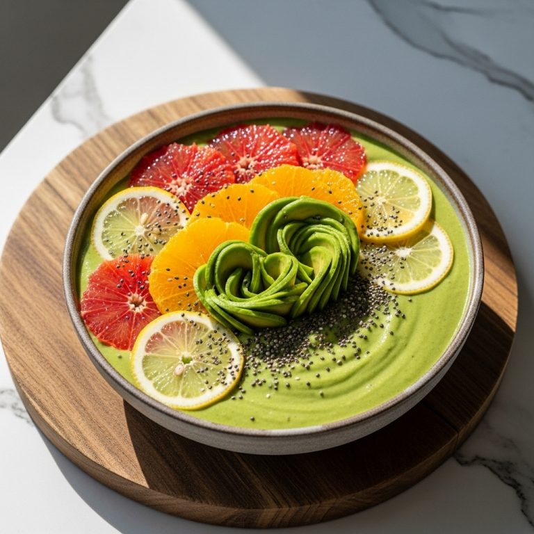 Energizing California Citrus Avocado Smoothie Bowl