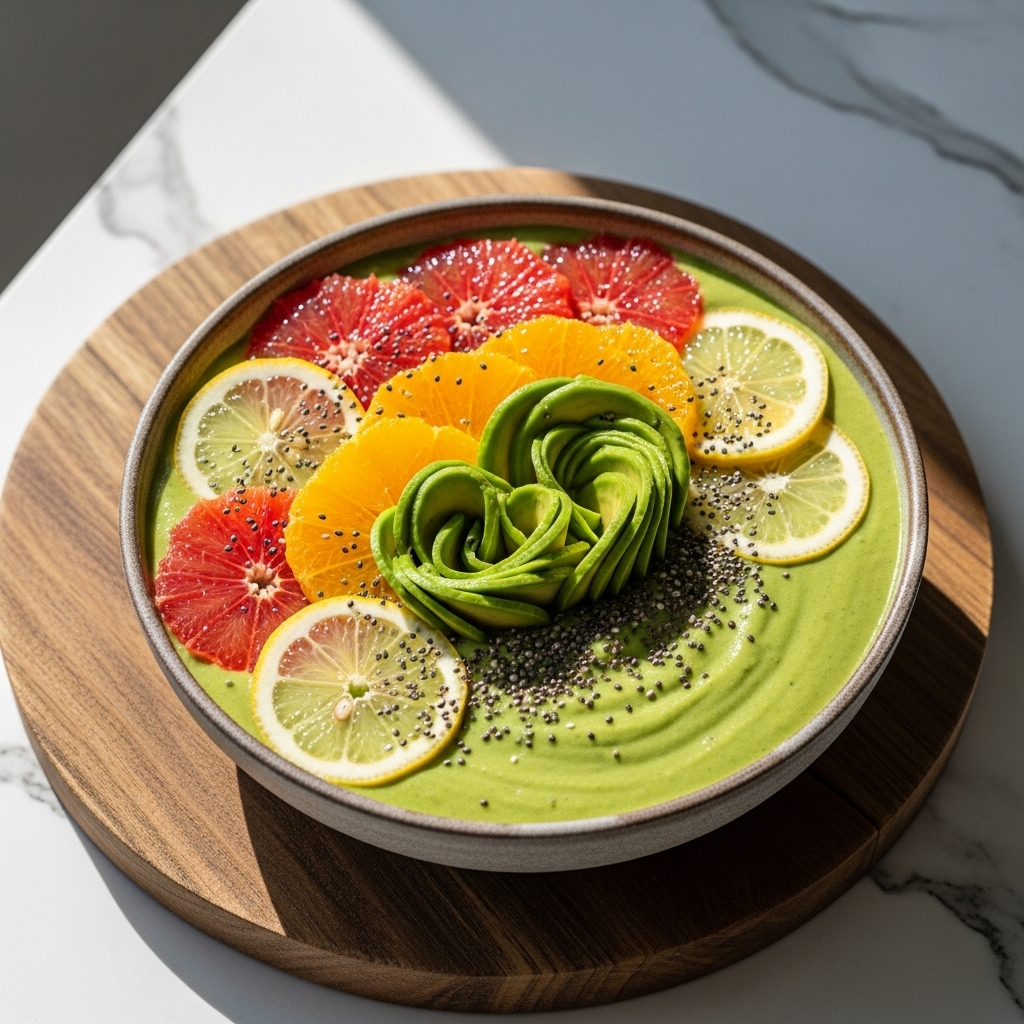 Energizing California Citrus Avocado Smoothie Bowl